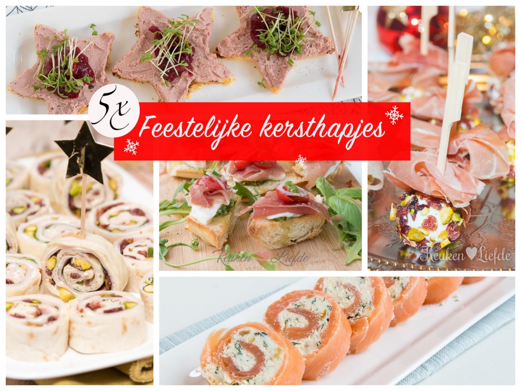 5 feestelijke kersthapjes 5 feestelijke kersthapjes