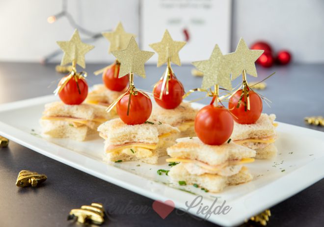 Sandwich kerststerren