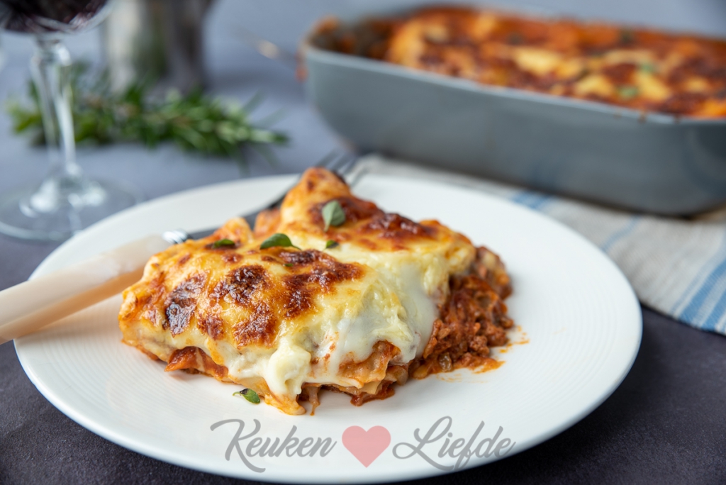 Lasagne bolognese met bechamelsaus