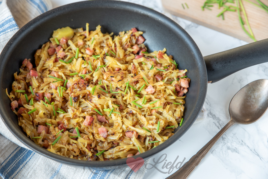 Rösti met spek en ui