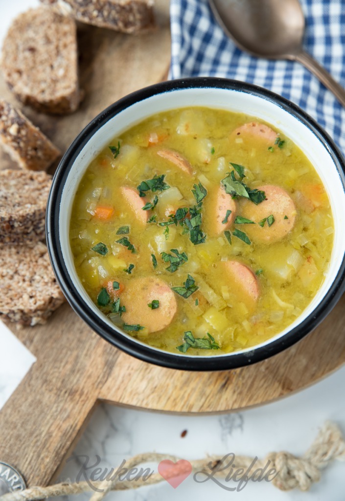 Vegetarische erwtensoep Vegetarische erwtensoep