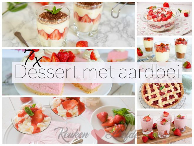 7x dessert met aardbeien