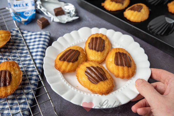 Melkchocolade madeleines