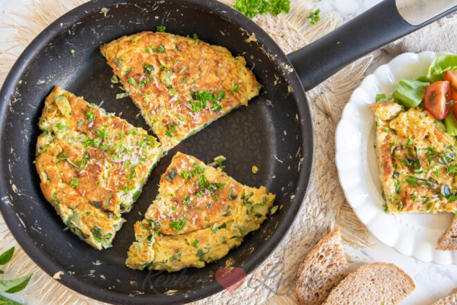 Courgette frittata