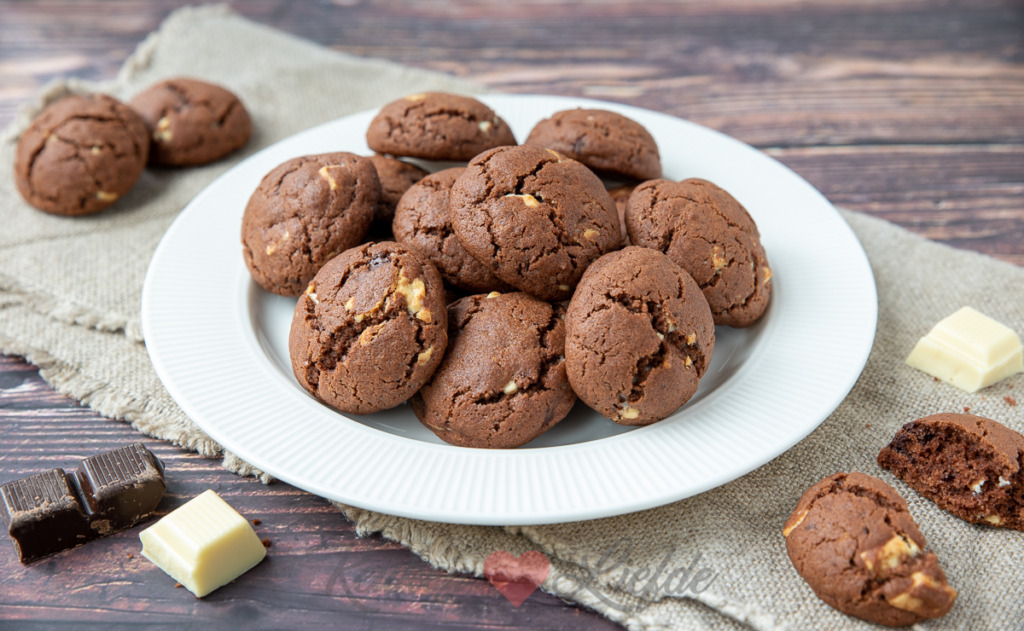 Double chocolate chip cookies