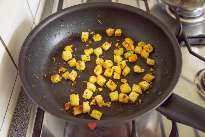 Croutons bakken