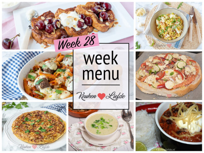 Weekmenu 28-2020