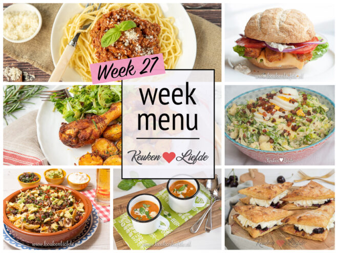 Weekmenu 27-2020