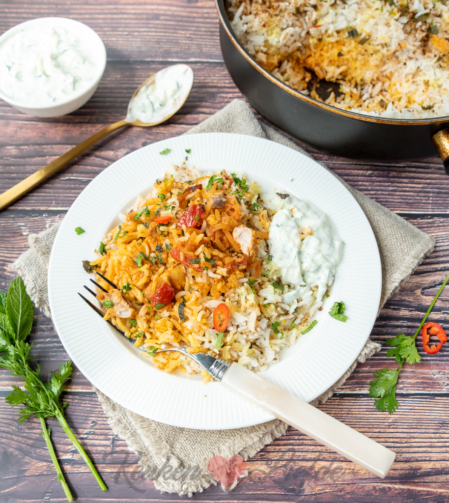 Biryani met kip Biryani met kip