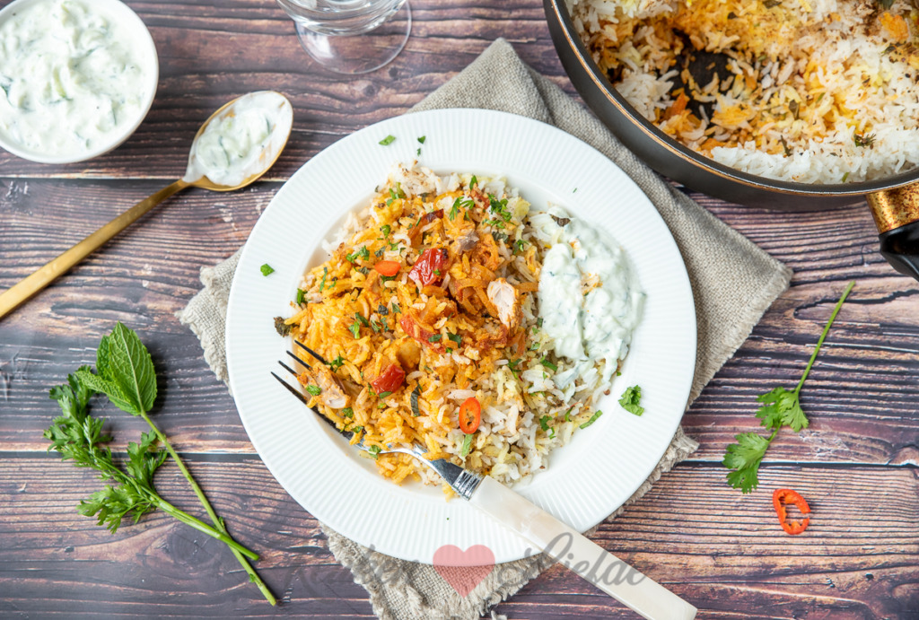 Biryani met kip