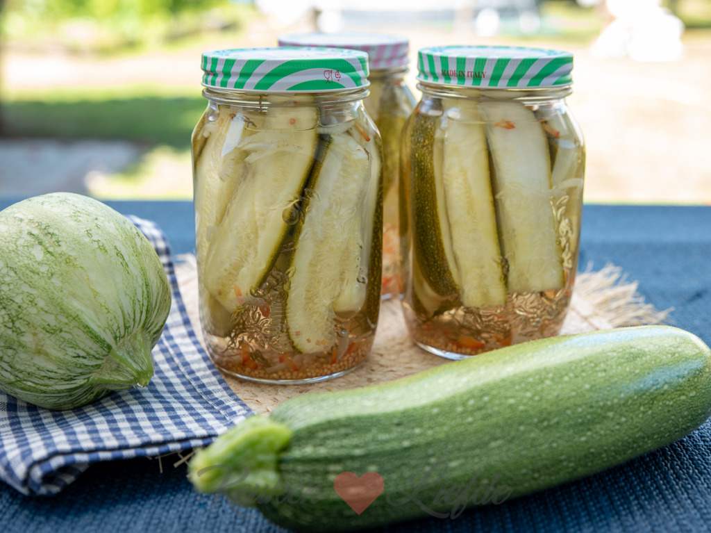 Courgette inmaken in zoetzuur