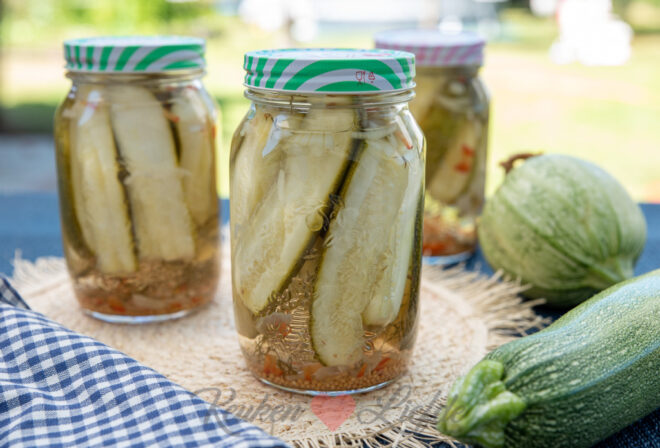 Courgette inmaken in zoetzuur