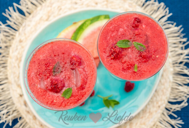 Watermeloen cocktail zonder alcohol