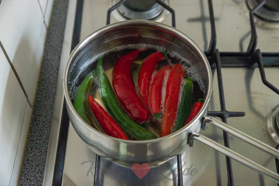 Ingelegde pepers in zoetzuur