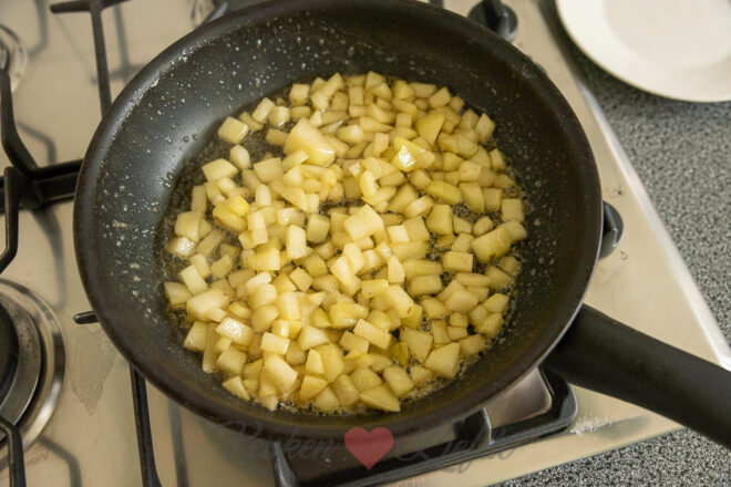 Maak de perenvulling