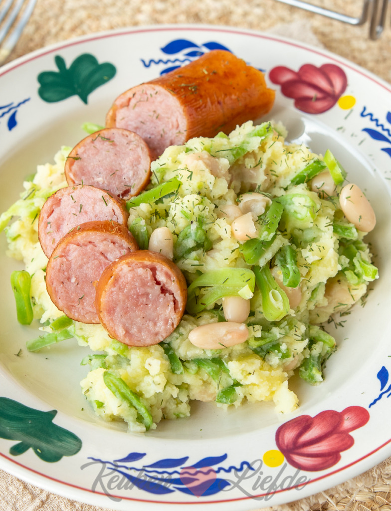 Blote billetjes in het gras (snijbonenstamppot) Blote billetjes in het gras (snijbonenstamppot)