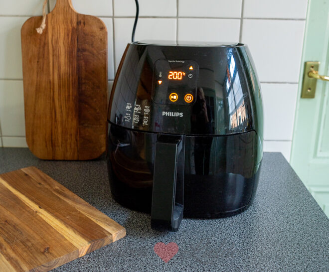 Verwarm de Airfryer voor op 200 graden.