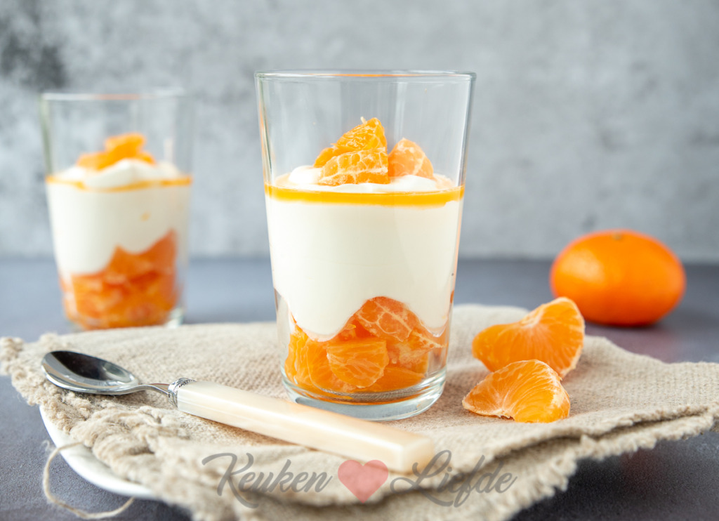 Roomtoetje met mandarijn