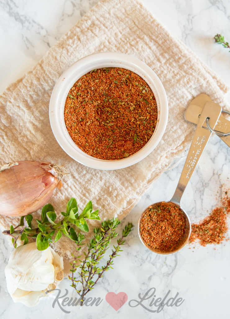 Zelfgemaakte kipkruiden Zelfgemaakte kipkruiden