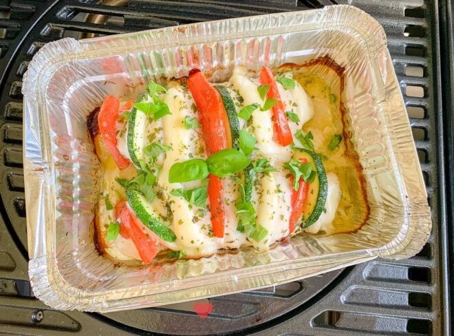 Hasselback kipfilet van de barbecue