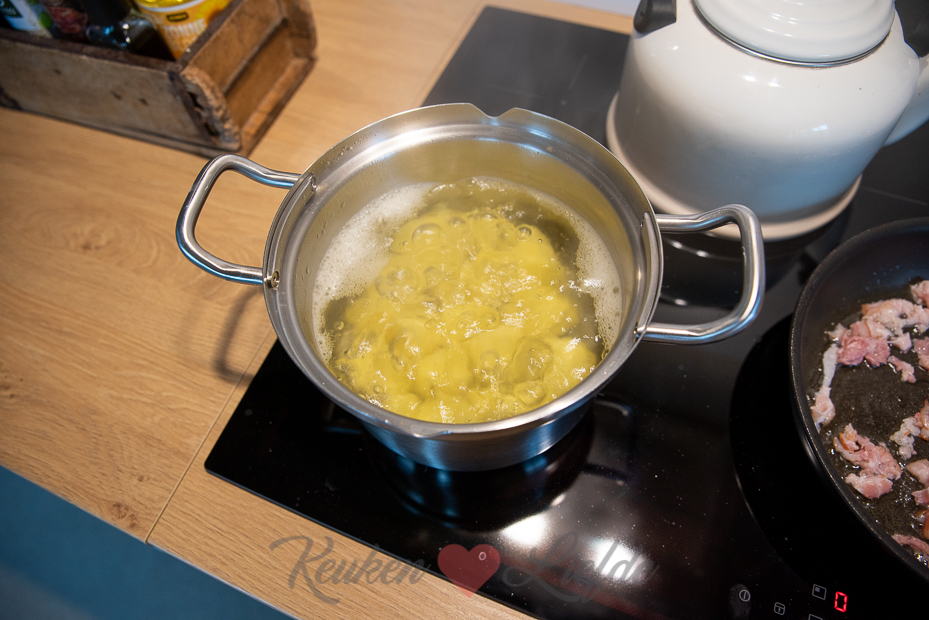 Gevulde courgette met aardappelpuree Gevulde courgette met aardappelpuree