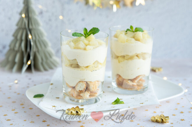Tiramisu trifle toetje