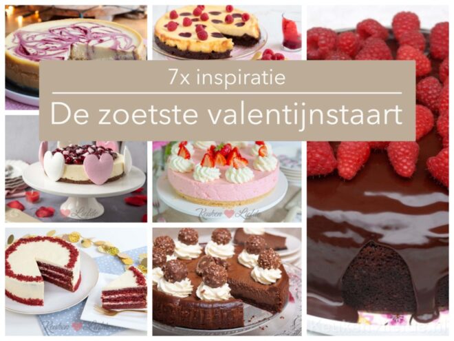 7x de zoetste valentijnstaart
