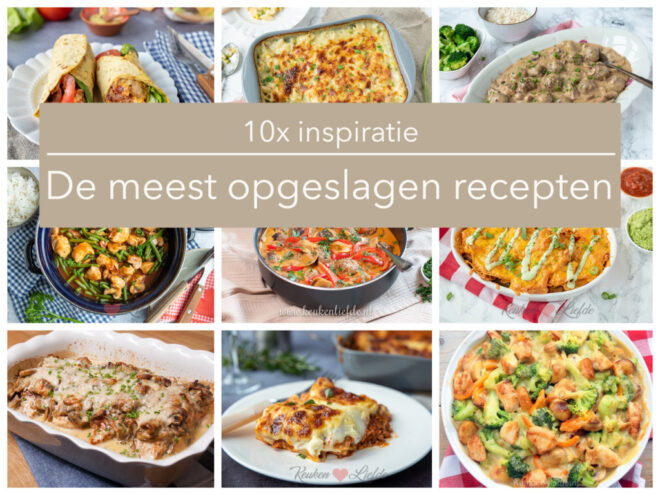 10x de meest opgeslagen recepten