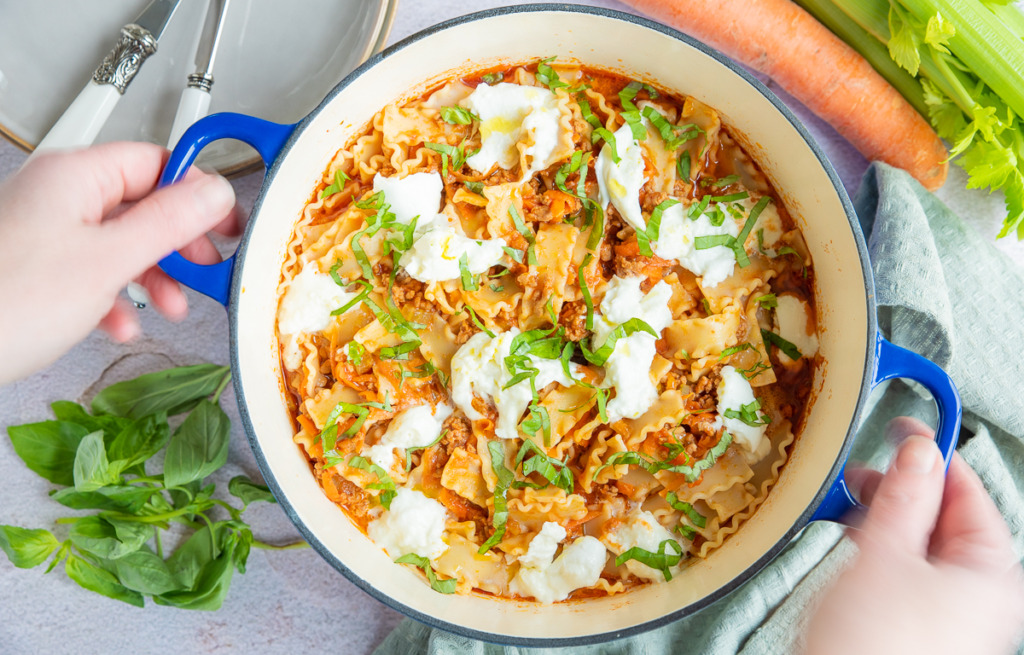 Lasagnette uit de pan