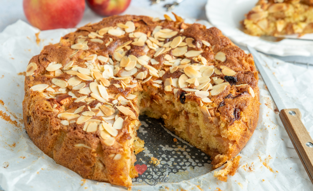 Rustieke appelcake