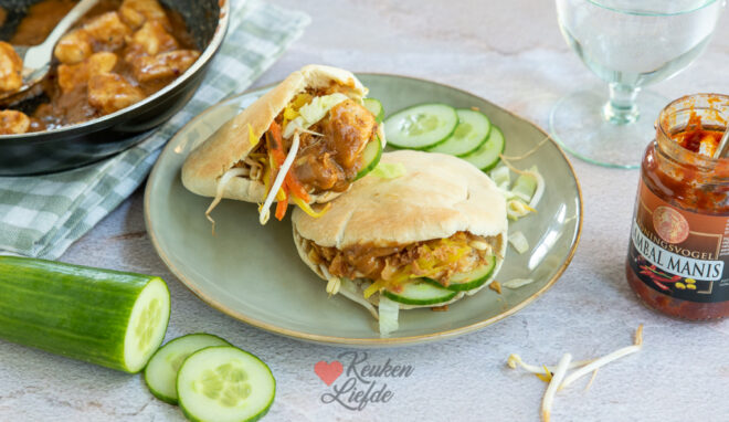 Pitabrood kipsaté