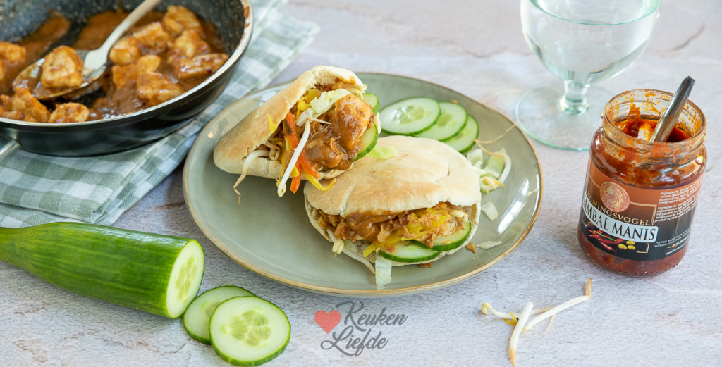 Pitabroodje kipsaté Pitabroodje kipsaté