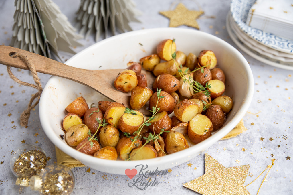 Krieltjes uit de oven met tijm en knoflook