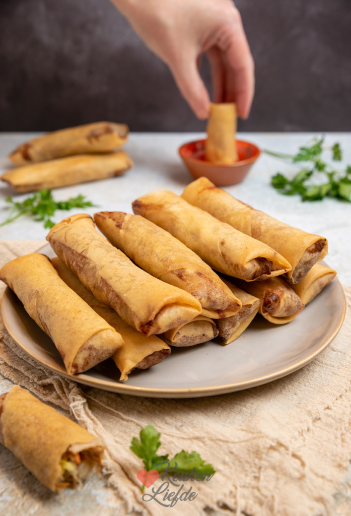 Vietnamese loempia’s met gehakt Vietnamese loempia’s met gehakt