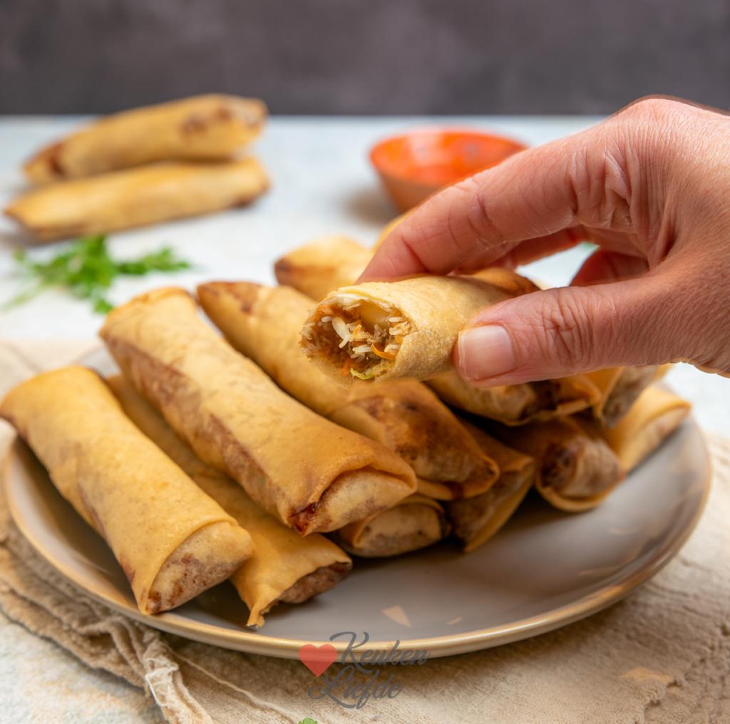 Vietnamese loempia’s met gehakt Vietnamese loempia’s met gehakt