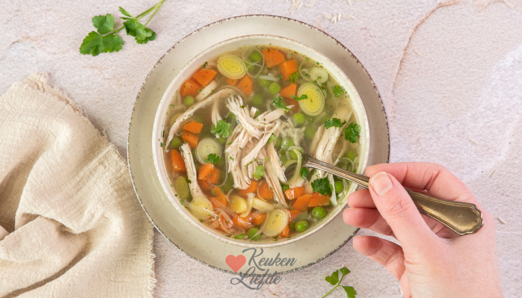 Kippensoep met rijst