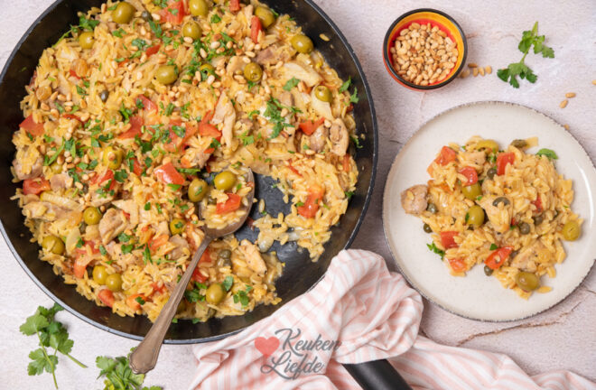 Siciliaanse orzo met kip