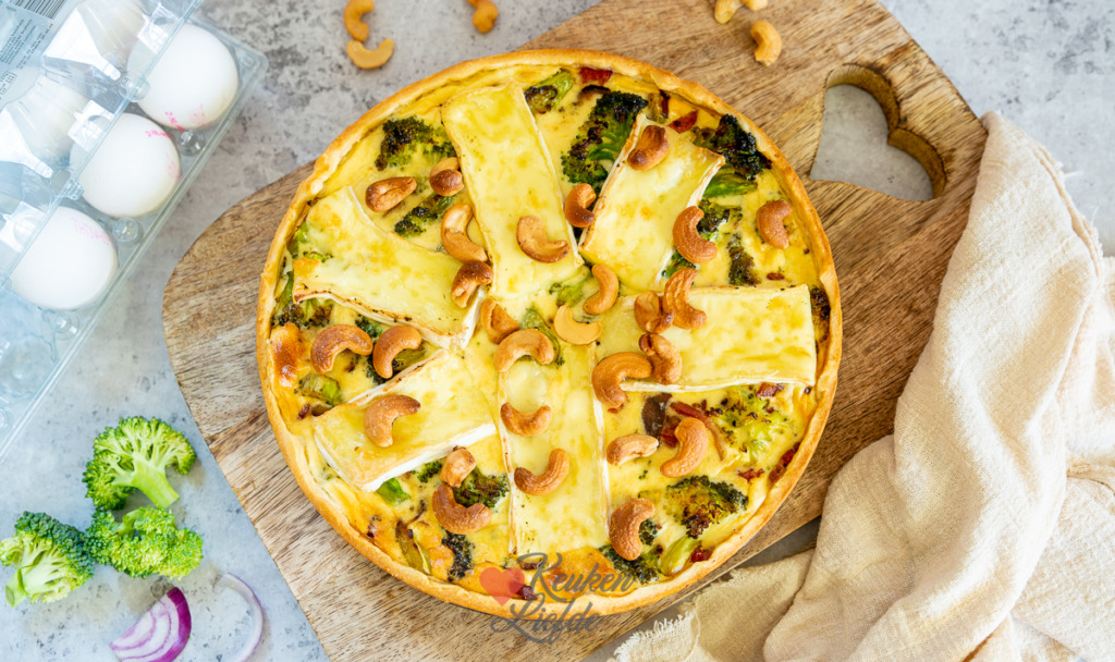 Broccoli quiche met brie