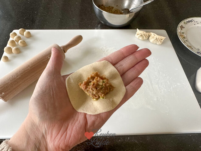 Vul de dumplingvellen