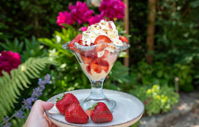 Aardbeien coupe