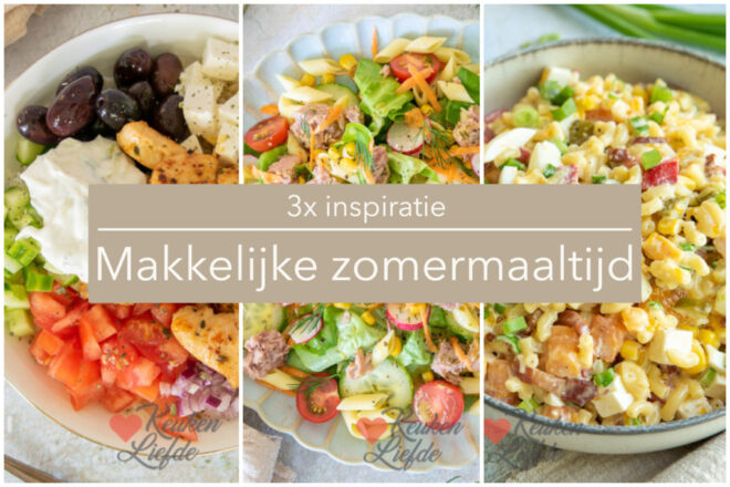 3x makkelijke zomermaaltijd