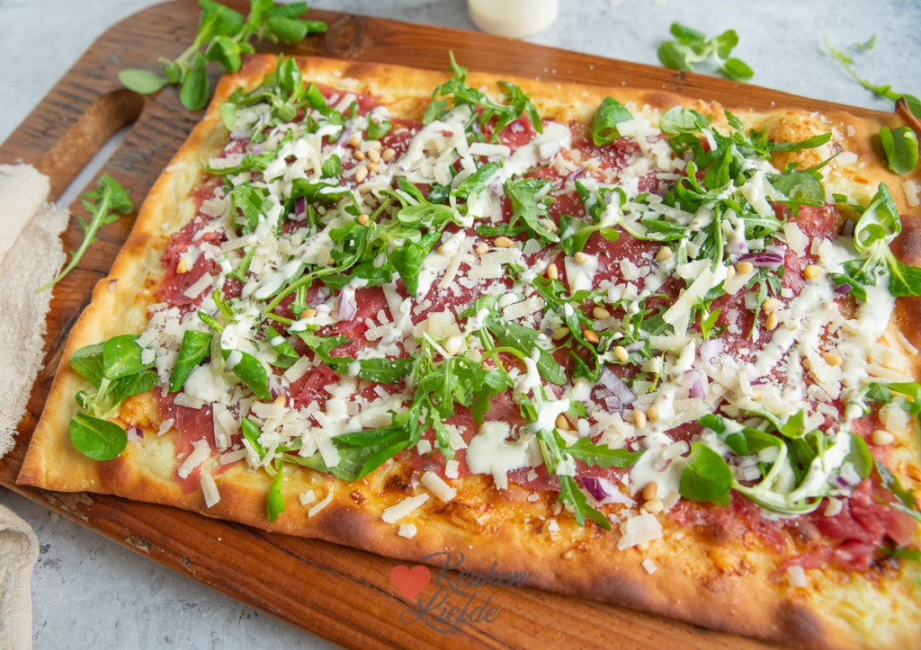 Flammkuchen carpaccio