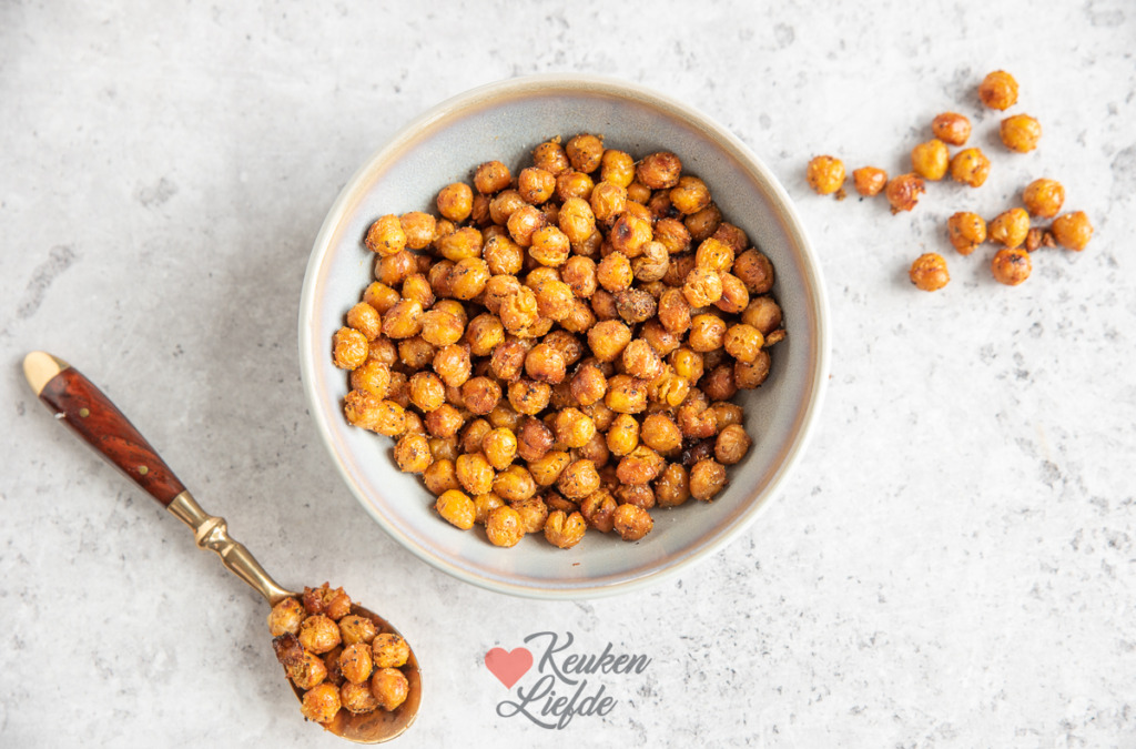 Krokante kikkererwten uit de oven
