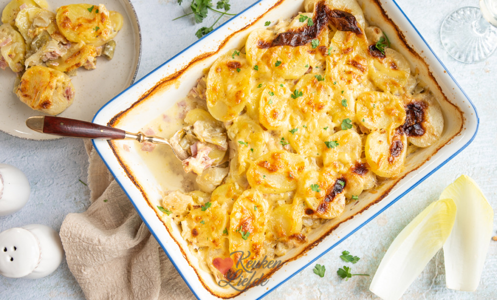 Witlof gratin met ham en kaas