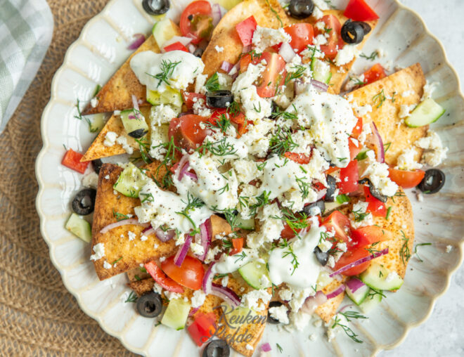 Loaded nacho’s Griekse stijl