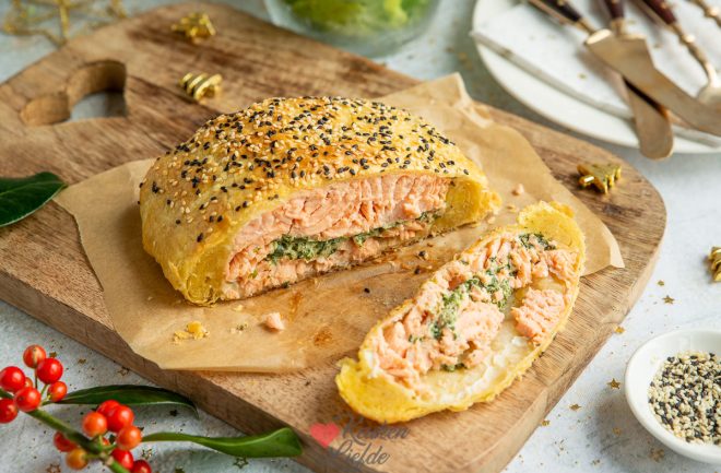 Zalm in bladerdeeg