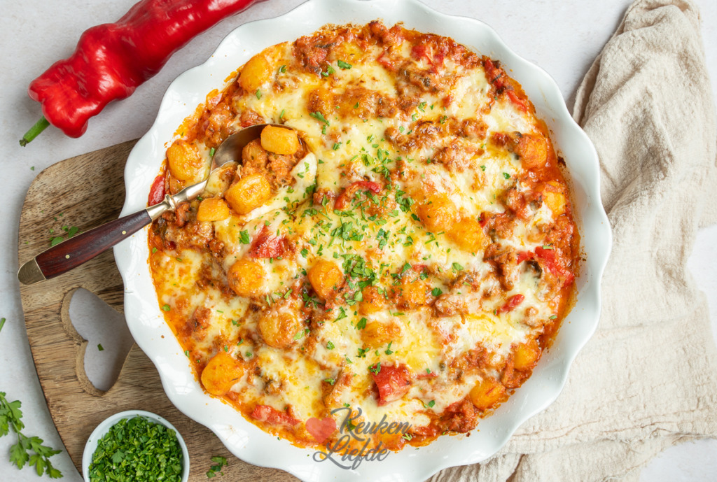 Ovenschotel met krieltjes en gehakt