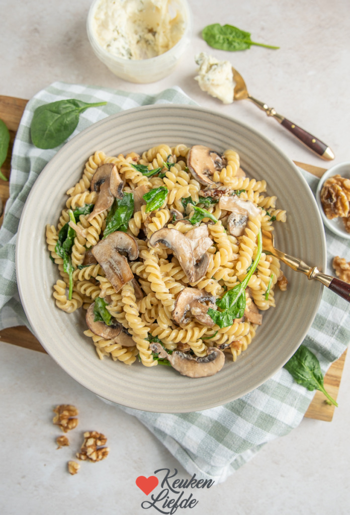 Romige pasta met gorgonzola Romige pasta met gorgonzola