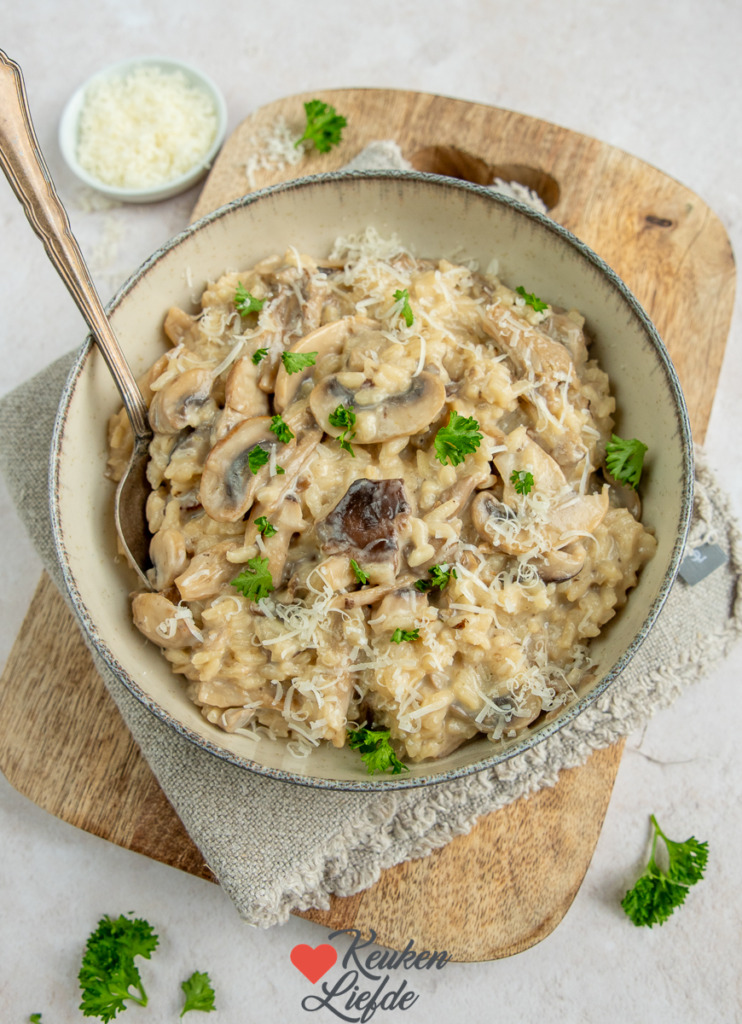 Paddenstoelen risotto Paddenstoelen risotto