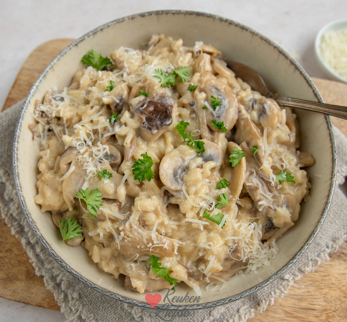Paddenstoelen risotto